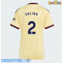 Camisa de time de futebol Arsenal William Saliba #2 Replicas 3º Equipamento Feminina 2026-27 Manga Curta